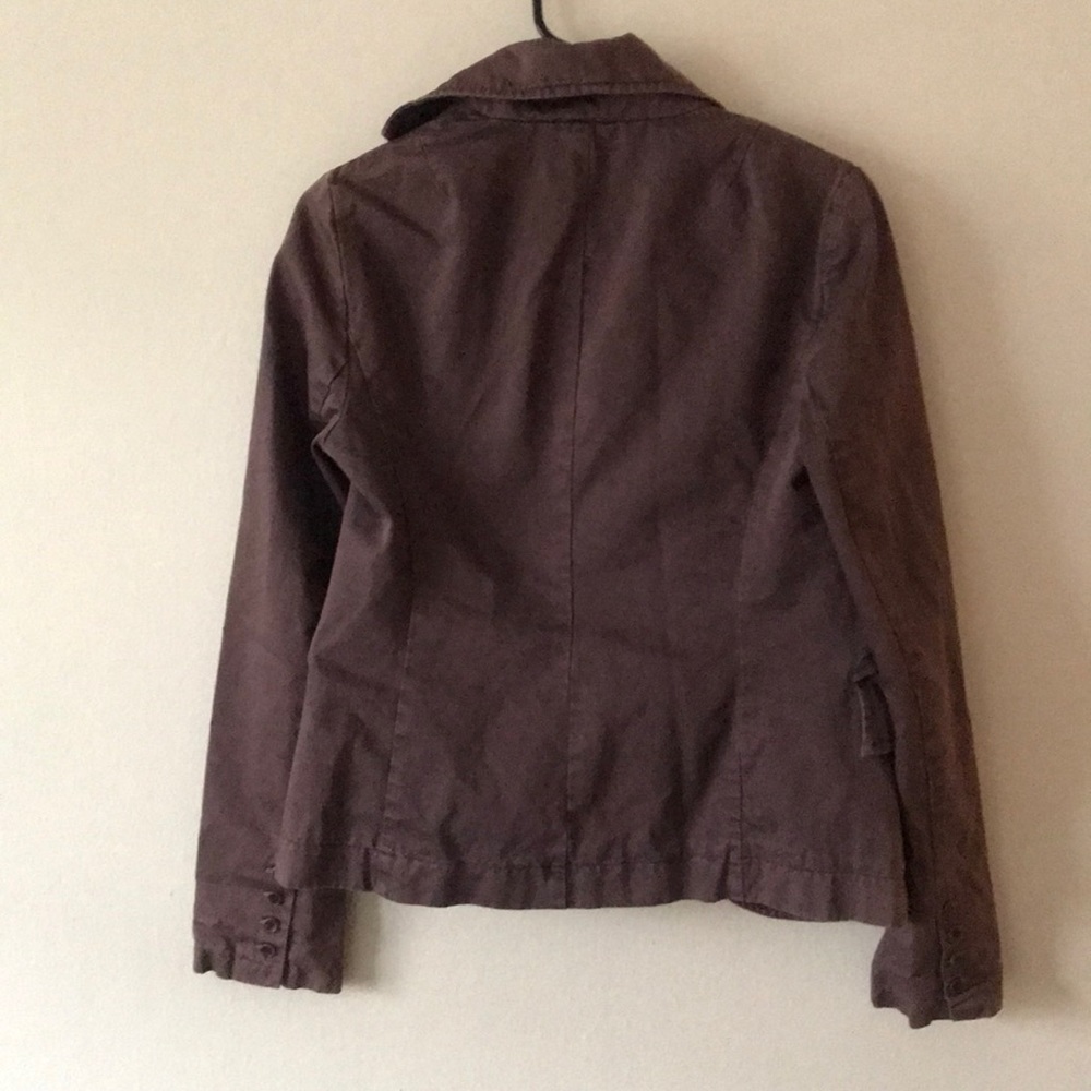 PATRIZIA PEPE // Soft Cotton Brown Blazer - Picture 2 of 8